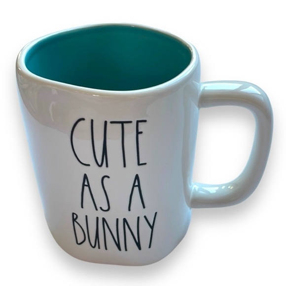 Cute as a Bunny New Mug Rae dunn blue cup VHTF - Picture 1 of 3